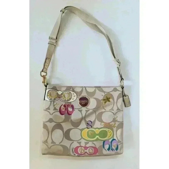 Coach Multi-Color Hobo Bag Shoulder Purse - Picture 1 of 14